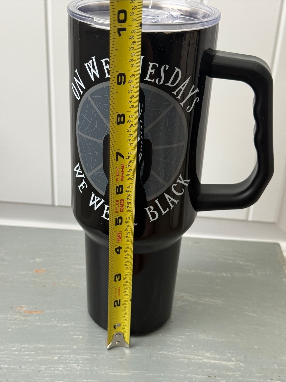 On Wednesdays We Wear Black Steel Tumbler 40oz - Picture 7 of 7